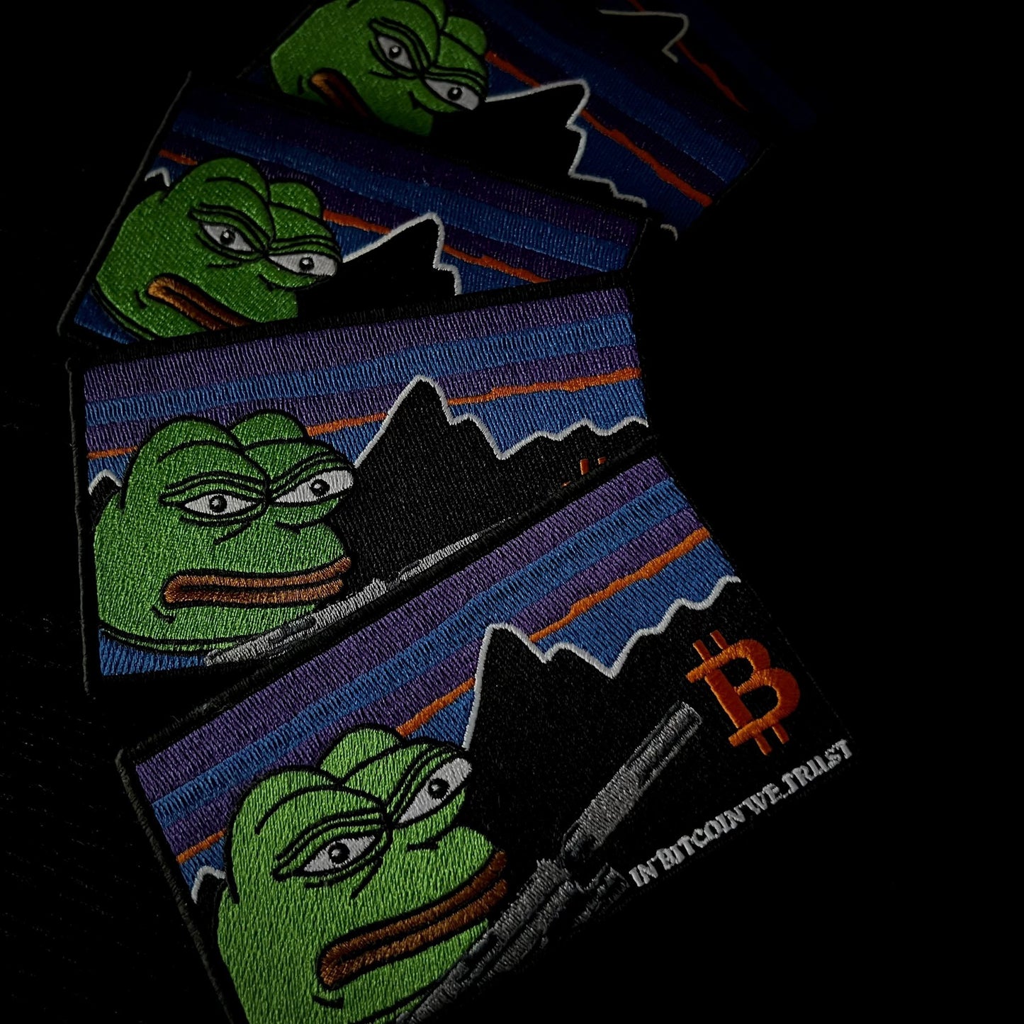 1HC "IN BITCOIN WE TRUST" PEPE PATCH